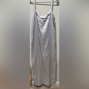 Vintage Silver Silk Sleep Dress